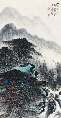 黎雄才 山水