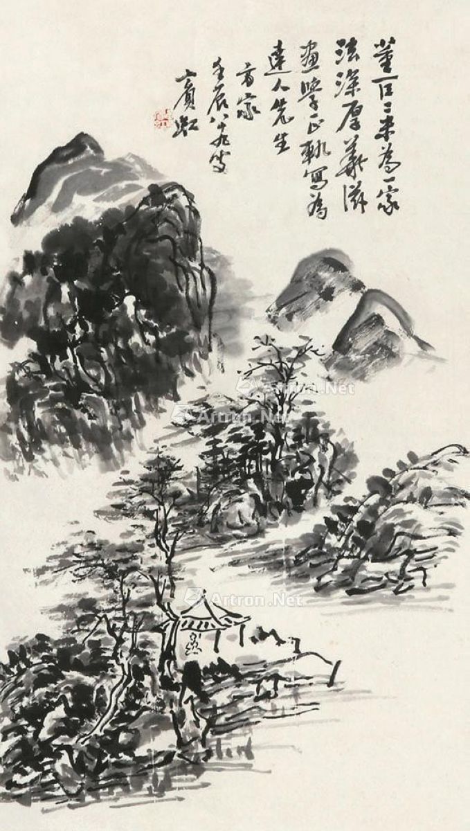 黄宾虹山水_秋季中国书画艺术品拍卖会_安徽九乐_拍品价格_图片_拍卖