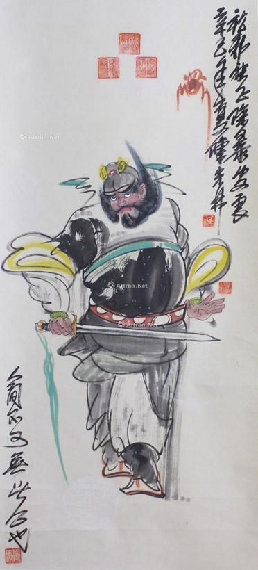 钟馗像 立轴