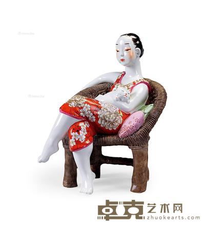 周玲 女人花 42×35×36cm