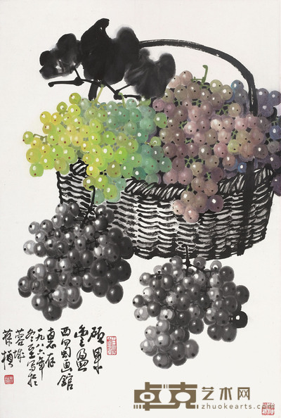 苏葆帧 硕果丰盈 设色纸本 镜心