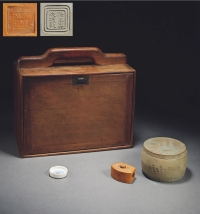 清·榉木箱、蛐蛐罐、过笼及水食罐