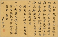 杜 浚（1611～1687） 行书 自作诗