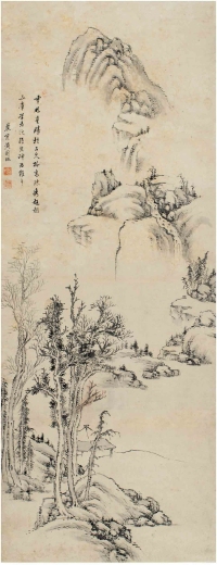 黄图珌（款）（1699～1752后） 孤山云林图