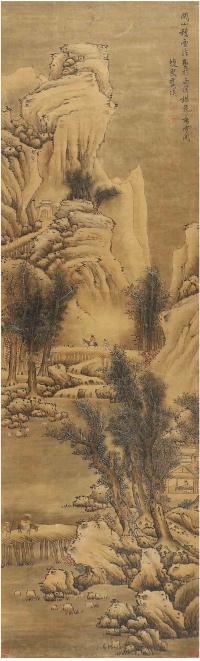 蓝 瑛（款）（1585～1664后） 关山积雪图