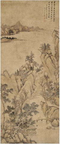 王 翚（款）（1632～1717） 幽静山居图