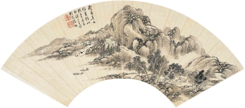 徐 枋（1622～1694） 春溪泛舟图