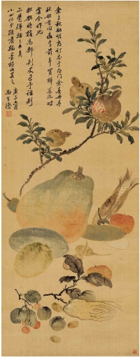 汤贻汾（1778～1853） 多子多福图
