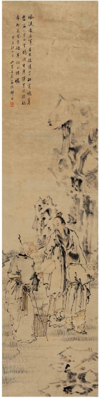 王 素（1794～1877） 羲之换鹅图