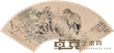 任伯年（1840～1895） 月月安澜图 52.5×18cm