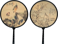 屈兆麟（1866～1937） 月梅 翠鸟