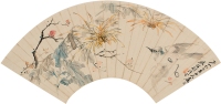 胡铁梅（1848～1899） 菊禽图