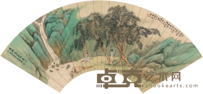 吴谷祥（1848～1903） 松山高士图 52×18cm