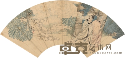 任伯年（1840～1895） 高士图 51.5×18cm
