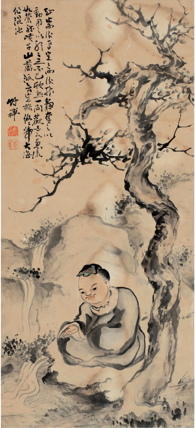 竹禅法师（1825～1901） 禅悟图
