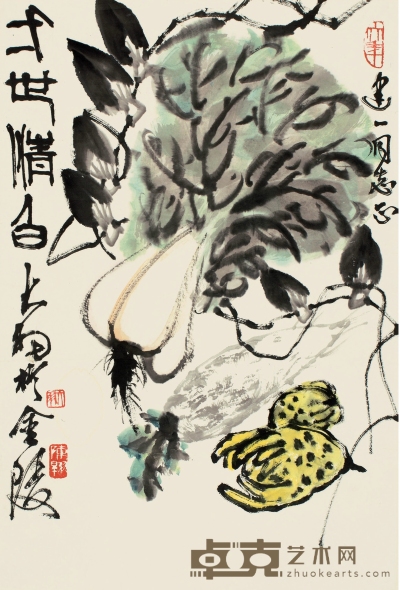 陈大羽（1912～2001） 一世清白图 68×45.5cm