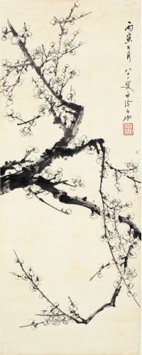 申石伽（1906～2001） 寒梅图
