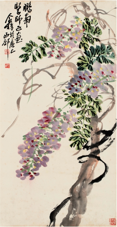 王个簃（1896～1988） 紫藤图