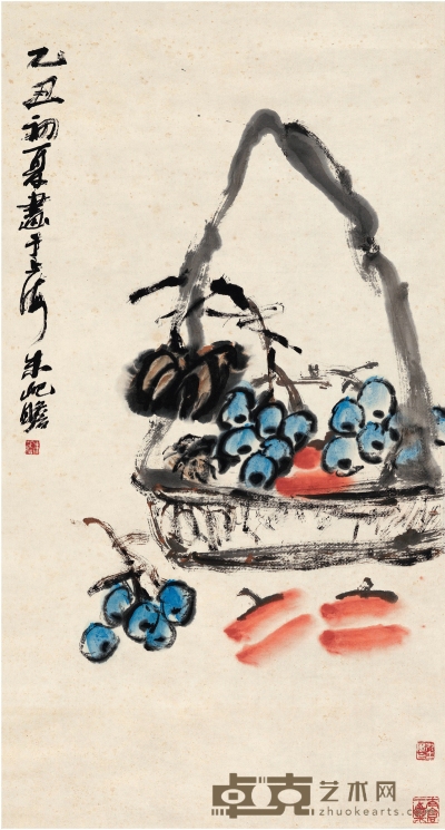 朱屺瞻（1892～1996） 清供图 89×48cm
