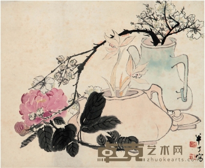 陈半丁（1877～1970） 清供图 31.5×25.5cm