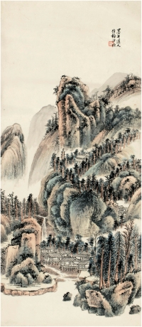 吴湖帆（1894～1968） 临吴历山水