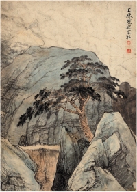 张善孖（1882～1940） 迎客松
