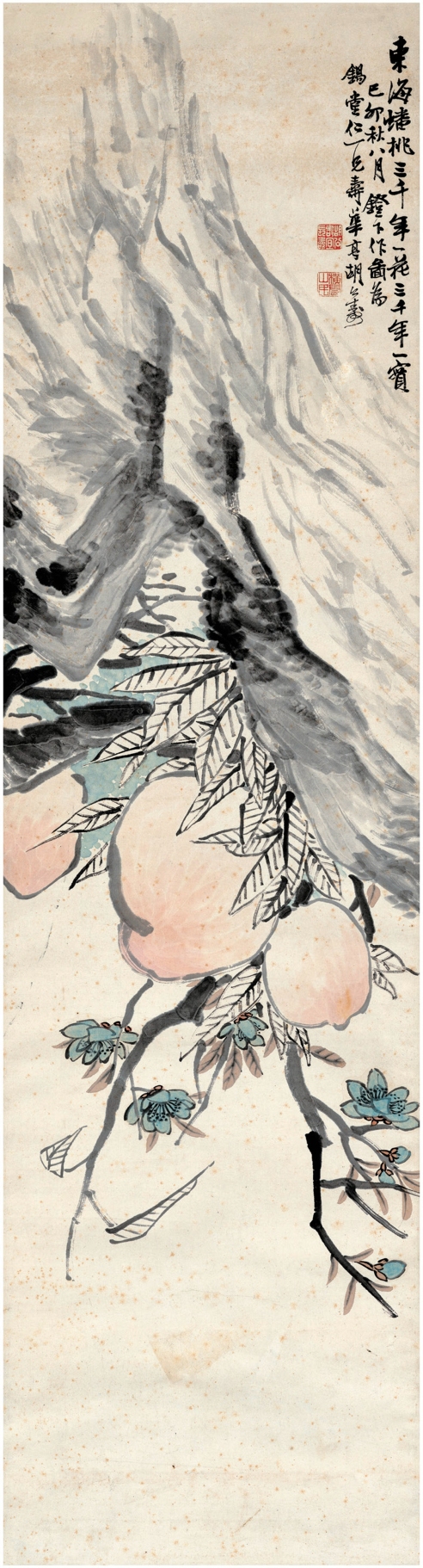 胡公寿（1823～1886） 仙桃祝寿图