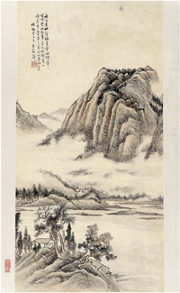 吴谷祥（1848～1903） 云山清居图