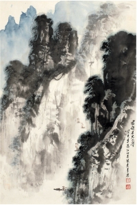 张彦青（1917～2007） 漓江泛舟图