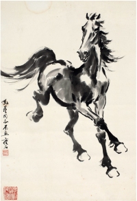 尹瘦石（1919～1998） 奔马图