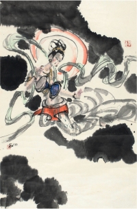 傅小石（1932～ ） 仙女图