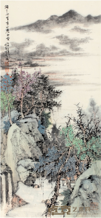 朱忠民（1967～ ） 湖光春色图 76×35cm