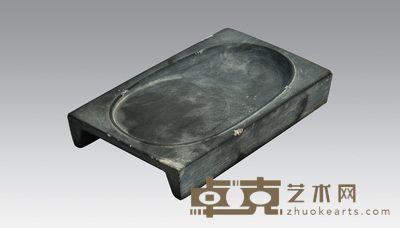 只履形眉纹抄手砚 15.1×9.1×2.6cm