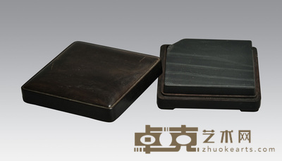 云纹眉纹端砚 8.4×8.9×1.7cm