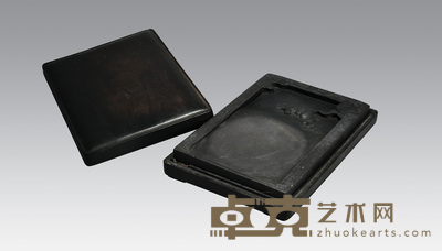 双牛戏水端砚 18×12.5×2cm