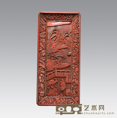 剔红漆盒 37.2×17×3cm