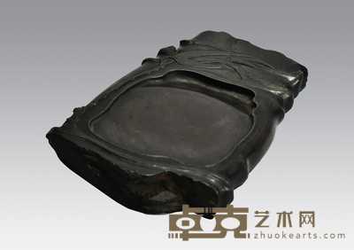 竹形端砚 23×15.5×3cm