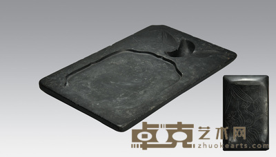 鸟池双图歙砚 24×14.6×2.6cm