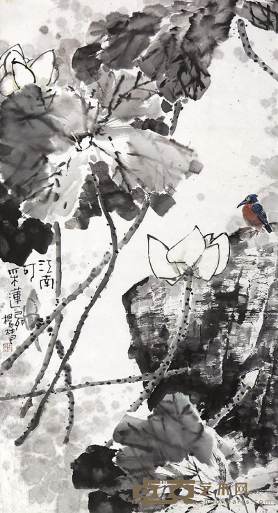 杨梵 花鸟 150×80cm