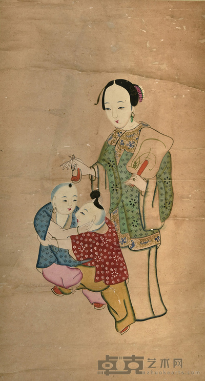 清代风俗画 95×51cm