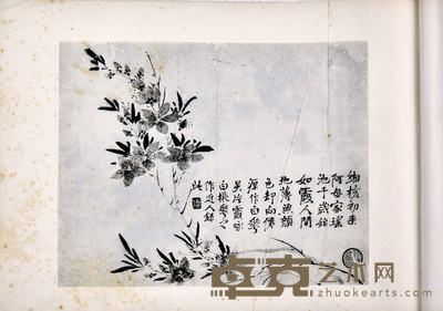 汪近人花卉册 22×32cm