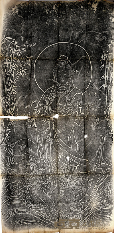 吴道子观音 107×55cm