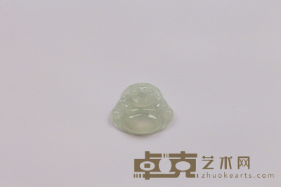 冰种翡翠弥勒佛挂件 长：2.4cm