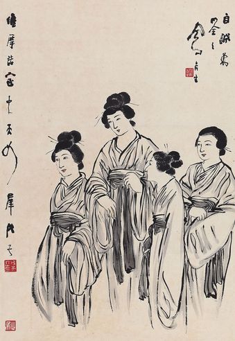 吕凤子 天女