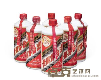 70年代大飞天茅台 重量1025g;1018g;1031g;1031g;990g;993g