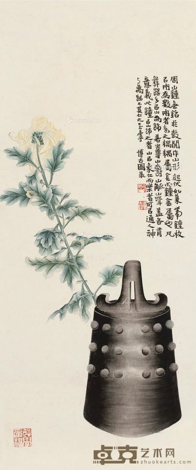 黄士陵 博古图 81×34cm