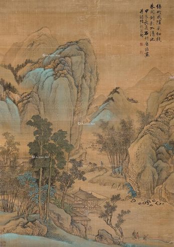 唐俊 青绿山水