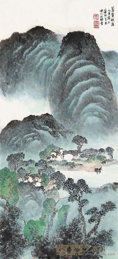 华拓 葱翠欲滴 84×38cm