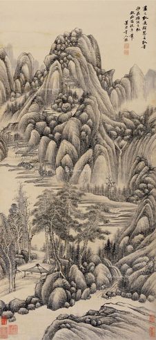 吴历 痴翁山水
