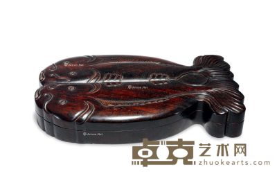 红木双鱼盒 24×15×3cm
